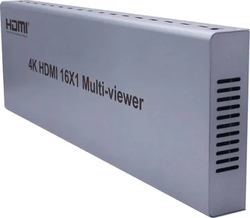 4K 16x1 Billede Splitter Quad HDMI Multi-Viewer Switcher 16 I 1 Ud Problemfri Skifte Multiviewer HDTV-Skærm 16 all