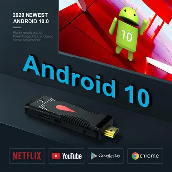 Smart TV-Boksen Stick Android 10.0 Allwinner H313 2020 Seneste x96 S400 Quad Core Youtube-Smart Set-Top-Boks Media Player 2 GB 16 GB