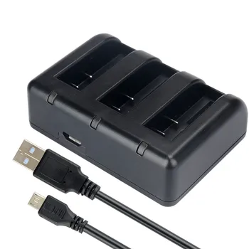 Nye KingMa AZ16-1 Batteri 3-Kanals USB-Oplader til Xiaomi YI AZ16-1 og for Xiaomi Yi 4K II Action Kamera Tilbehør