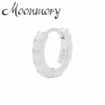 Moonmory 925 Sterling Sølv, Lille Charme Opal Hoop Øreringe Til Kvinder 2020 NY Romantisk Cirkel Huggies Øreringe Smykker Brincos