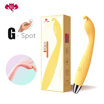 G-Spot Vibrator Klitoris Stimulator Buet Spids 10-Mode Vandtæt Massageapparat Slanke Dildo Vibratorer til Kvinder Masturbator Sex Legetøj