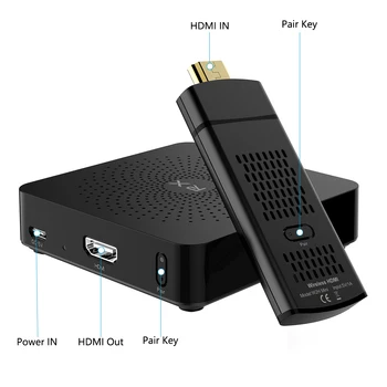 MEASY W2H Mini-10m / 33ft 1080P HDMI Extender Repeater Trådløse HD HDMI transmitter trådløse modtager Udvide