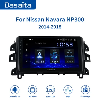 Dasaita Car Multimedia Afspiller Android 10,0 til Nissan Navara Autoradio 2016 2017 GPS Navigation 1280*720 HD-Skærm MAX10