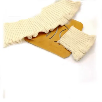 1stk 60-80cm længde Ribbet manchet sport sweater halsudskæring bomuldsstof