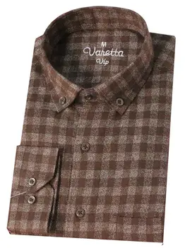 Flannel skjorte mænd plaid mænd Shirt, bomuld, stof, uld herre skjorter langærmede skjorter til mænd merino uld mænd shirt Varetta