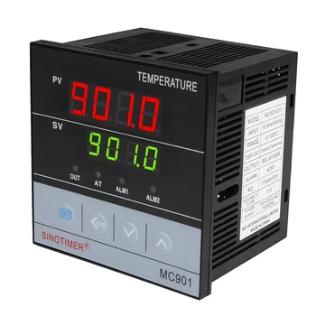 Temperatur Controller Universel Indgang PT100 K Termoelement Digital PID SSR Relæ Output til Varme Cool med Alarm Fahrenheit