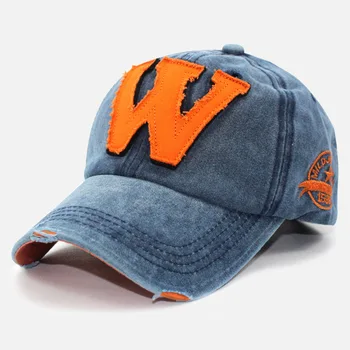 Bomuld baseball-cap, hat til kvinder/ mænd sommeren retro hat broderi brev udendørs sport caps justerbar retro far hatte