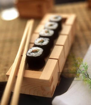 Sushi Kaffefaciliteter Kit Træ-Ris Skimmel Japansk Mad Roll Onigiri Former DIY Madlavning Værktøjer Køkken