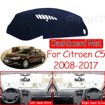 For Citroen C5 2008 2009 2010 2011 2012 2013 2016 2017 MK2 Anti-Slip Mat Dashboard Dækker Parasol Dashmat Tilbehør