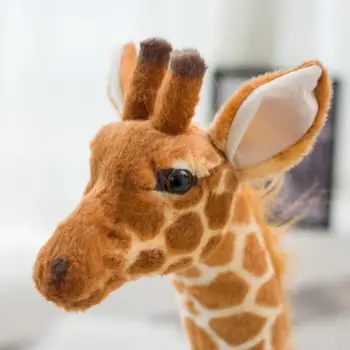 35-140 cm Simulering Giraf Plys Legetøj Søde tøjdyr Bløde Giraf Dukke Fødselsdag Gave Kids Legetøj