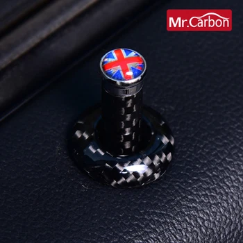 For BMW MINI Cooper S Countryman F54 F55 F56 F57 F60 R55 R56 R60 bil indvendig dør lås bolt carbon fiber dekorative 1pieces