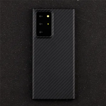 Carbon Fiber Telefonens Cover etui til Samsung Galaxy Note20 /Note20 Ultra Stødsikkert Fuld Dækning Beskyttelse etui
