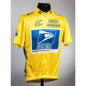 United States postal service Gule trøje kortærmet Trøje om sommeren road Cykel Gear race passer Cykling tøj toppe