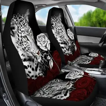 3D-Dyr Udskrivning Universal Foran sædebetræk Peacock-Print autostol sædehynde Fuld Dækning For de Fleste Bil i SUV