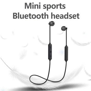 X6S Sport Bluetooth 5.0 Hovedtelefoner, Hængende Hals HiFi Stereo Subwoofer Hovedtelefoner med Opladning Bin Udendørs Bærbart Trådløst Han