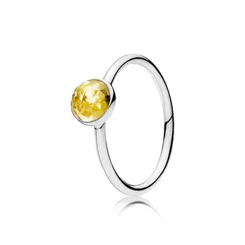 Mode 1 Pc ' Er Til Kvinder 925 Sterling Sølv Ringe Fødselsdag Sten, Krystal Finger Ring Til Bryllup Smykker