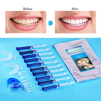 Tandblegning Peroxid Dental Blegning, Oral Gel Kit Med LED tandblegningsmiddel Dental Udstyr Koldt Lys Tand Skønhed