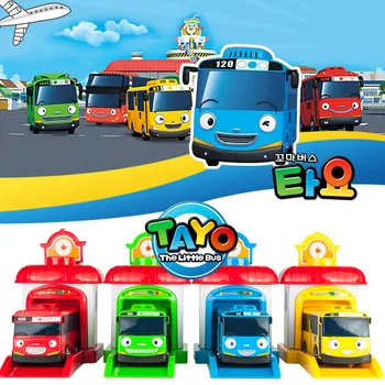 1Pc Tegnefilm Tayo Den Lille Bus Toy Bil Araba Oyuncak Garage Bil Legetøj koreanske Animationsfilm Model Bus Legetøj til Børn, Dreng Brinquedo