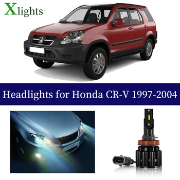 Xlights Pære Til Honda CR-V CRV 1997 1998 1999 2000 2001 2002 2003 2004 LED Forlygte Lav Høj Stråle Forlygte Auto Lampe