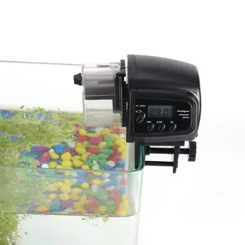 Automatisk Fisk Foderautomater Digital LCD Elektronisk Fisk-Arkføderen Dispenser Timeren Automatisk Akvarium Fodring Maskine Tilbehør