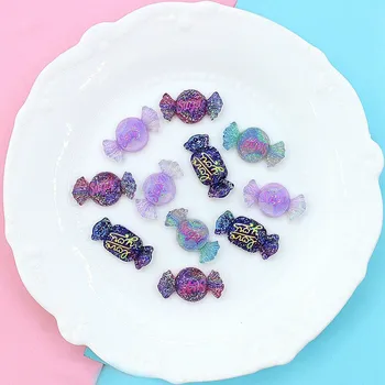 20Pcs Harpiks Candy Søde Kawaii FlatBack Cabochonslebet Dekorative Dekorationer til Scrapbooking Håndværk Dukke Toy DIY Tilbehør