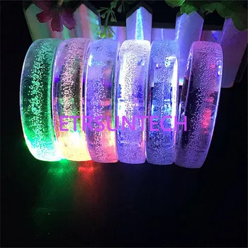 200pcs/masse Led Bryllup Favoriserer Direkte Salg Led Multi Farve Boble Blinkende Lys Op Glow Mode Rave-Party armbånd Armbånd