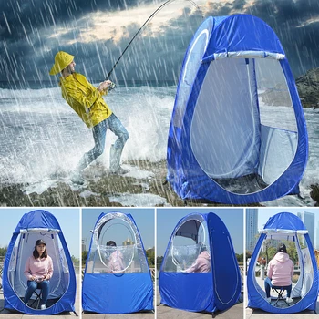 Udendørs Fiskeri Telt med UV-beskyttelse Pop Up Enkelt Telt Regn Skygge Telt til Udendørs Camping Beach Bærbare med Taske
