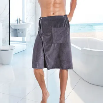 Hot Sælge Nye Mand Af Mode Bærbare Magic Mircofiber Badehåndklæde Med Lomme Bløde Svømning, Strand Håndklæde