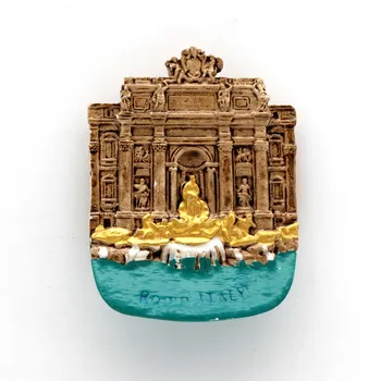 3D køleskab World tourism souvenir-køleskabsmagneter Dubai sejlads Hotel Cambodja Island, Rom, Egypten, Usa Vietnam italiensk