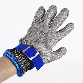 Nye Anti-cut Handsker Sikkerhed Skåret Bevis Stikke Modstandsdygtigt Rustfrit Stål Metal Slagter skærefaste Handsker
