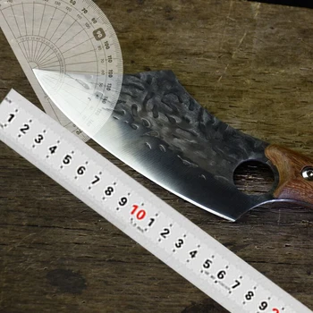 Longquan køkken kniv hånd-smedet lille skive kniv husstand køkken kniv kød udbening kniv rå fisk kniv ghost hånd-lavet
