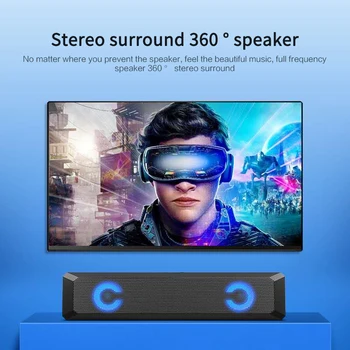 A4A4 Bluetooth Audio Højttaler Kabel-TV Cool Lille Sound Blaster Mms Farverige Streamer Subwoofer Lange Højttaler RGB