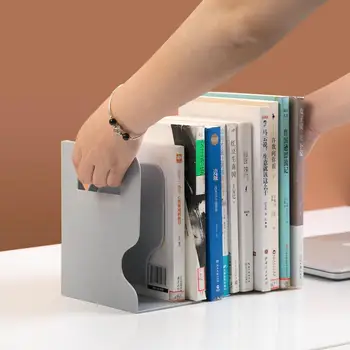 Udtrækkelig reol studerende reol book klip folde storage rack home office desktop storage rack reol