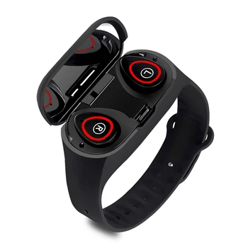 M1Pro TWS Bluetooth hovedtelefon Smart Armbånd-band Trænings-og Tracker Se Med Øretelefoner puls, Blodtryk Sove Skærm