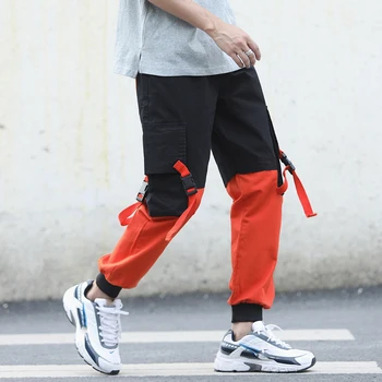 2020 ANKEL-LÆNGDE Streetwear Foråret Efteråret Hip Hop Harem Bukser Herre Casual koreanske Oversize 5XL 6XL Større Lomme Joggere Trouers