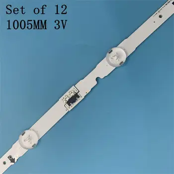 12 STK LED-baggrundsbelysning strip for Samsung UE48H6400 UE48H6200AK BN96-30453A 30454A D4GE-480DCA 480DCB-R3 R2 38891A 38892A 30418A