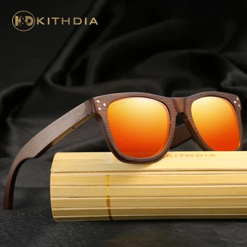 KITHDIA Brand Designer Træ Bambus Solbriller, Polariserede Træ-Sol Briller Med Max Retro Vintage Briller / Drop Shippin #KD028
