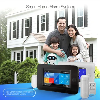 PGST 433MHz Alle Touch-Skærm Trådløst GSM RFID-Kort tyverialarm System Smart Home Security DIY Alarm TUYA Smart Liv