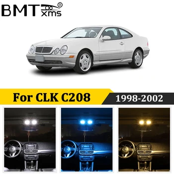 BMTxms 12Pcs Bil LED Interiør Kort Dome Lys Kit Canbus Til Mercedes Benz CLK W208 C208 AMG Coupe 1998-2002 Auto Lampe