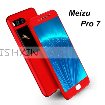 For Meizu Pro 7 360 Graders Fuld Dækning Tilfælde For Meizu Pro 7 Tilfælde Med Hærdet Glas Til Meizu Pro 7 M792M M792H