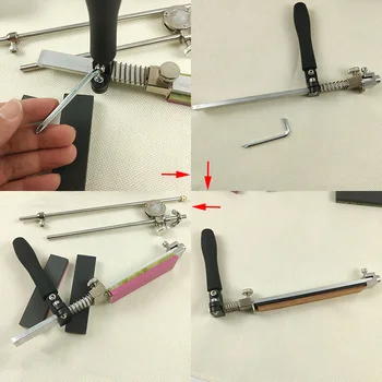 Professionel faste vinkel blyantspidser i aluminium legering kniv og slien høj grus slien Kan polere spejl blade effekt