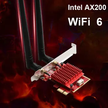 WIFI6 Spil PCI-E Wireless Gigabit netkort 3000Mbps AX200 USB5.0 dual band-2,4 g/5g 10/100/1000 mbps Netværk wifi-Adapter, LAN