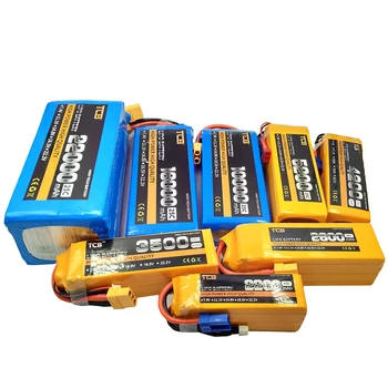 TCB RC LiPo Batteri 2S 7.4 V 2200mAh 2600mAh 3500mAh 4200mAh 5200mAh 25C 35C For RC Fly Drone Bil 2S 7.4 V Toy LiPo Batterier