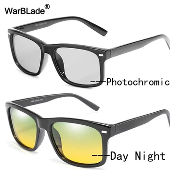 WarBLade Nye Polariseret Fotokromisk Solbriller Mænd Night Vision Sol briller Dag Nat Beskyttelsesbriller, Anti-blænding Kørsel Briller Briller
