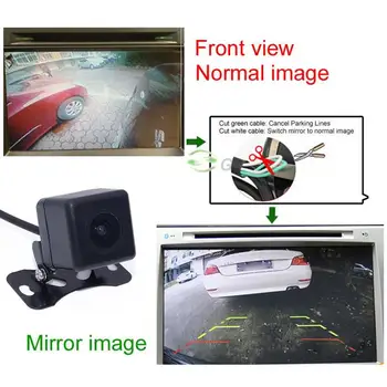 Universal Bil førerspejlets Kamera HD Night Vision Backup Parkering Kamera Vidvinkel Vandtæt Rearview Kameraer For Omvendt