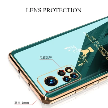 Luksus Plating Blødt TPU Tilfældet For Xiaomi Mi 10T Pro 5G Tilfælde Linse Beskyttende Anti-banke Dækning For Xiaomi Mi 10T 5G Fundas