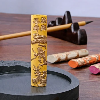 8stk/sæt Farve Inkstick maling Kinesiske ink sticks traditionelle Fast blæk Anhui Hukaiwen Hui Mo Kalligrafi Eller Maleri Blæk Dragon