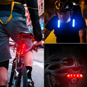 Cykel LED Lys Highlight Advarsel Lys, Vandtæt, Stødsikkert USB-Genopladelige Lys MTB baglygte Til Cykel-Tilbehør