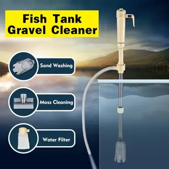 Effektiv El-Akvarium Vand Skift Pumpe Rengøring af Værktøj Vand Changer Grus Renere Sifon for Fisk Tank Vand Filter, Pumpe