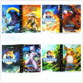 Spil Pokemon-Kort Album Bog 240Pcs Anime-Kortet Samlere Holder Lagt Liste Kapacitet Bindemiddel Mappe, Pokemons Legetøj til gaver Kid